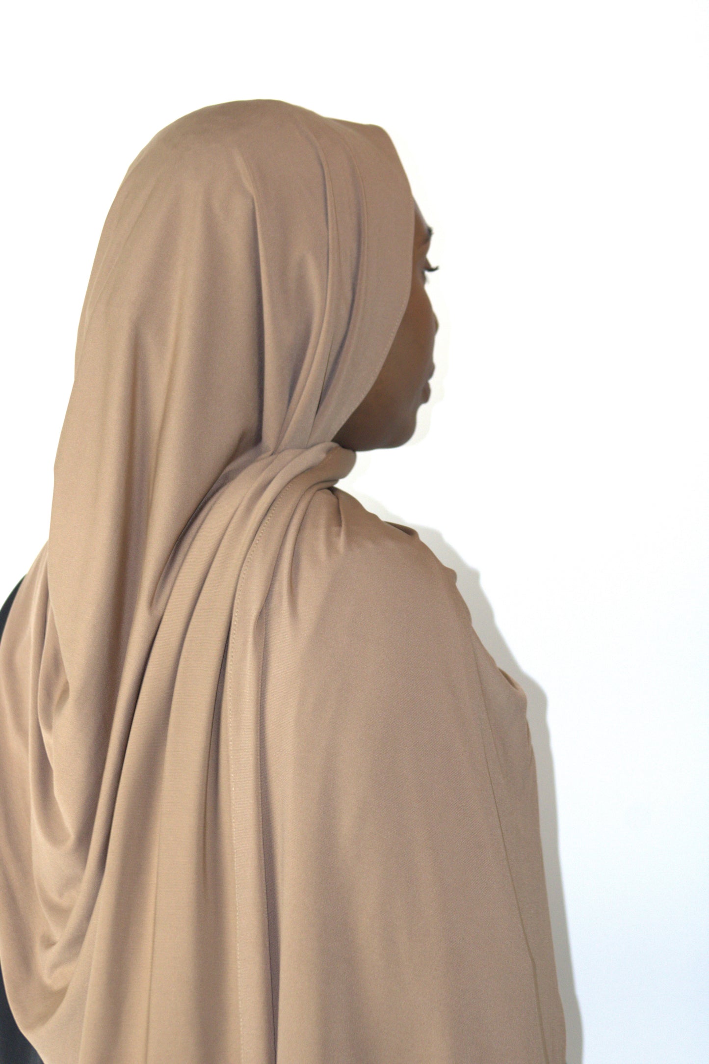 Premium Jersey Hijab- Tan