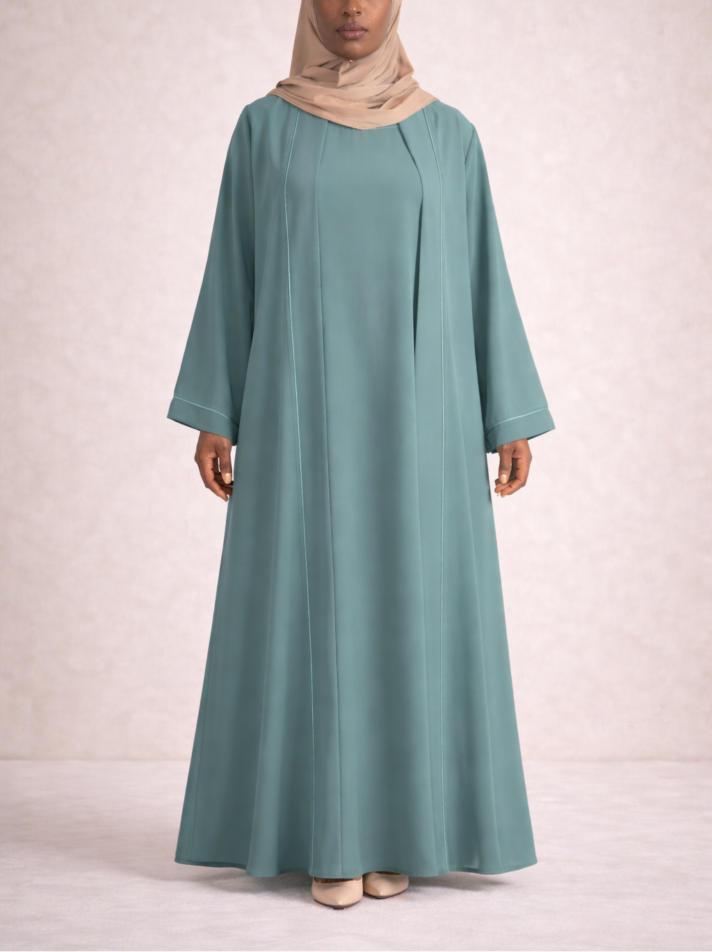 Classic Abaya Set- Dark Forest