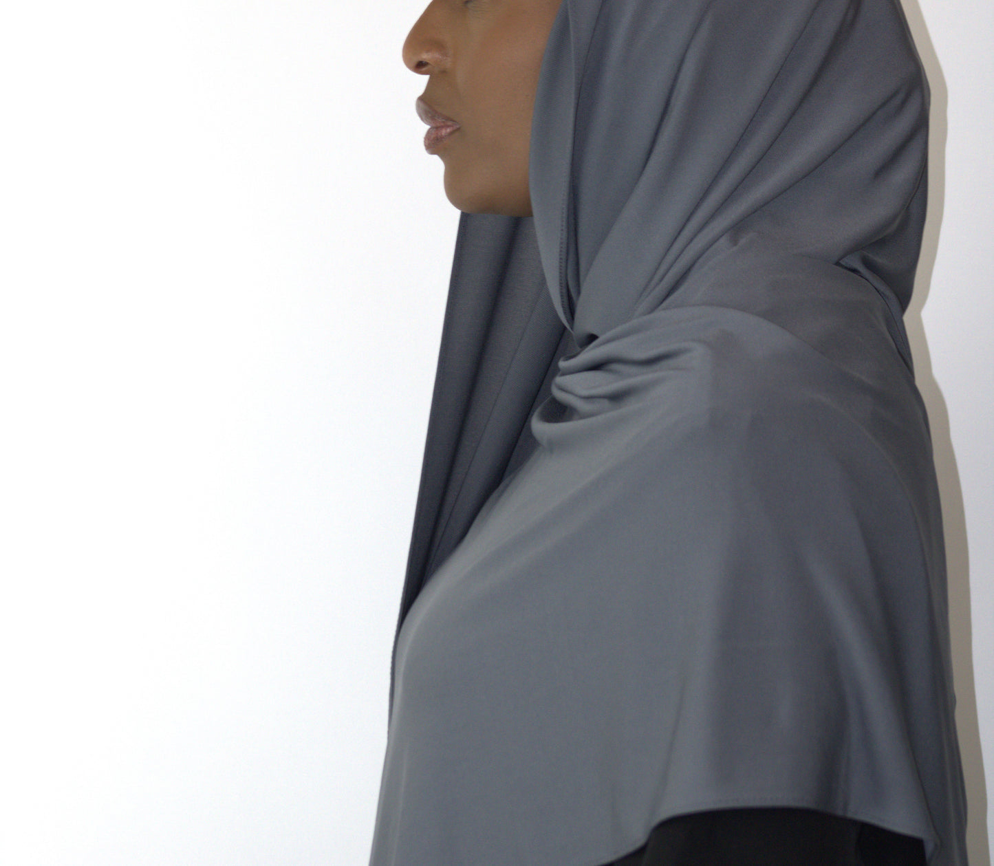 Premium Jersey Hijab - Stormy Grey