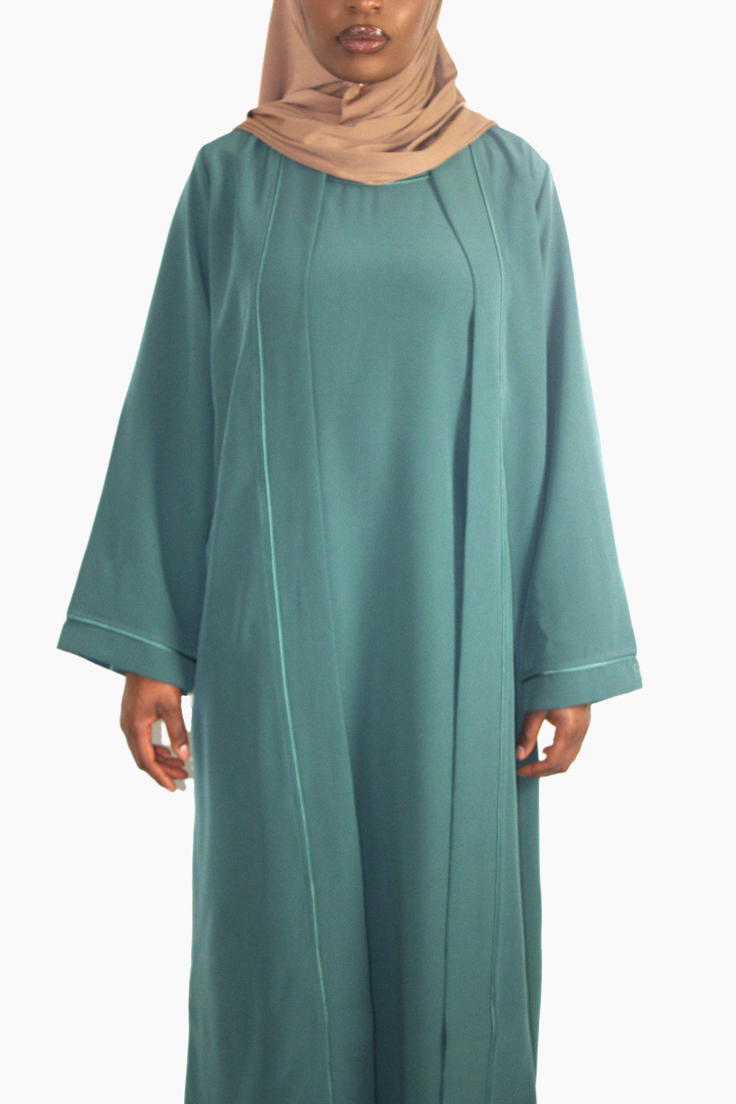 Classic Abaya Set- Dark Forest