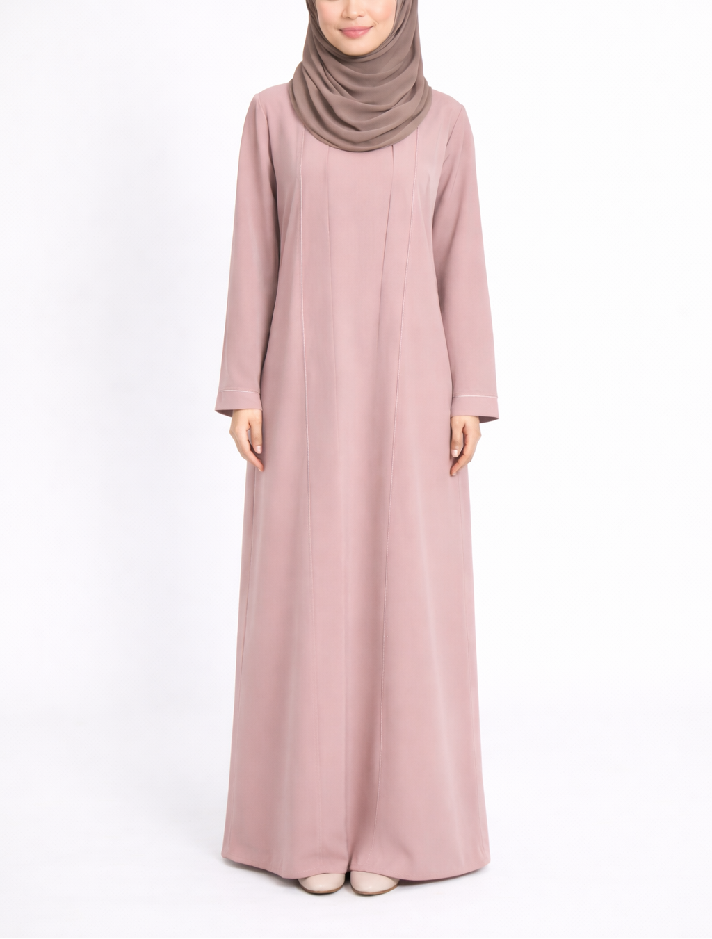 Classic Abaya Set -  Pink